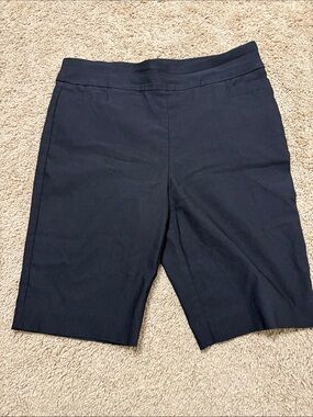 Kim Rogers Black Tummy control Stretch Bermuda Shorts
